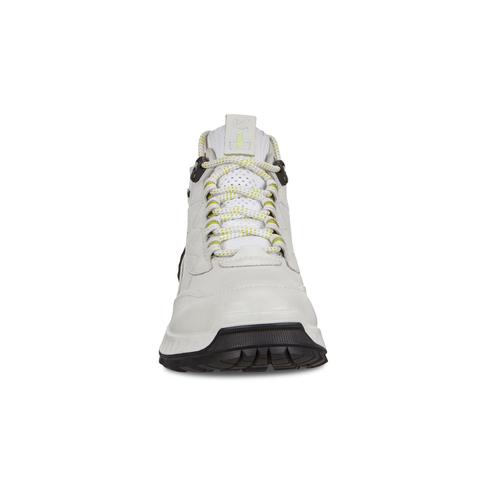 ECCO Womens Hiking Shoes White - Exohike Mid Gtx - MSA-418053